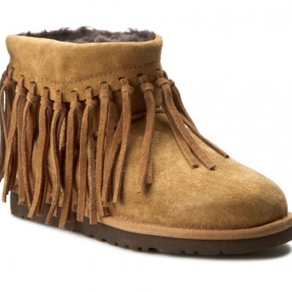 UGG Fringe Ankle Boots